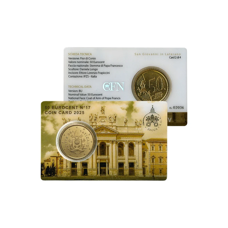 [PRE]Vaticano 2025 – Basílica São João de Latrão – 0,50€ nº 17