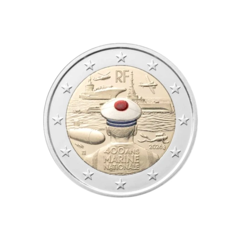 [PRE]Franca 2026 – Marinha Francesa – 2€ Proof