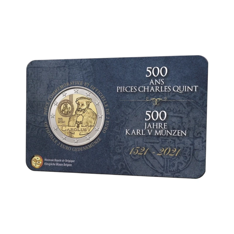  Bélgica 2021 – Carlos V – 2€ NL