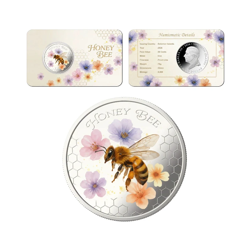 [PRE]Solomon Islands 2026 –  Honey Bee Watercolour – 0.50§