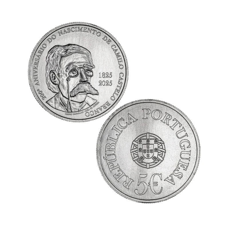 Portugal 2025 – Camilo Castelo Branco – 5€ UNC