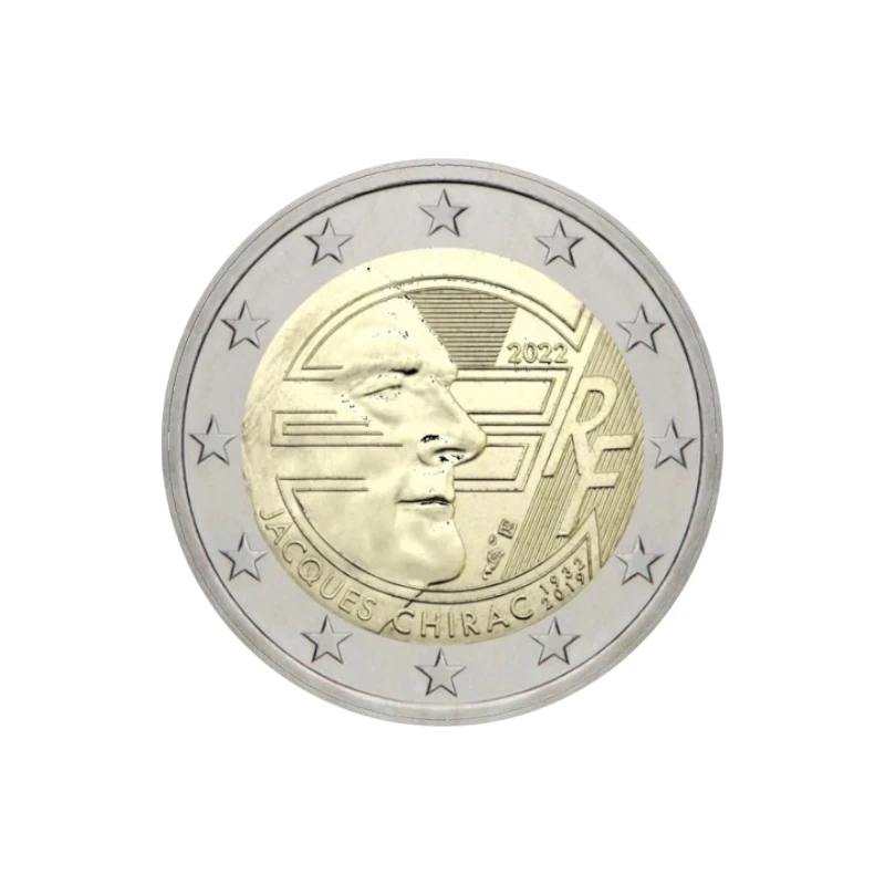 Franca 2022 – Jacques Chirac – 2€ 116:162