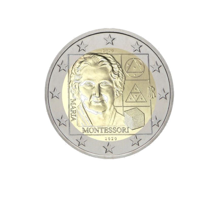Itália 2020 – Maria Montessori – 2€  217:263