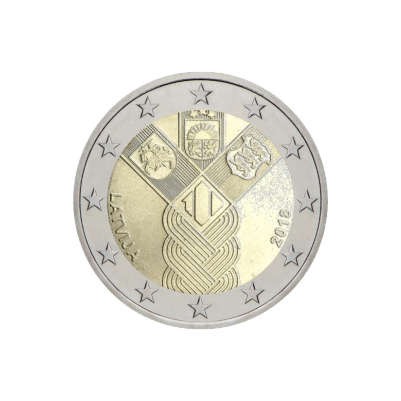 Letónia 2018 – Estados Bálticos – 2€ 236:286