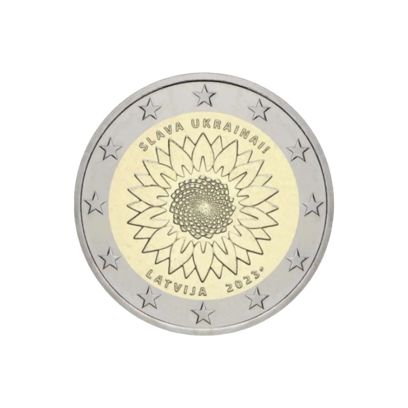 Letónia 2023 – Slava Ukrainai – 2€  243:293