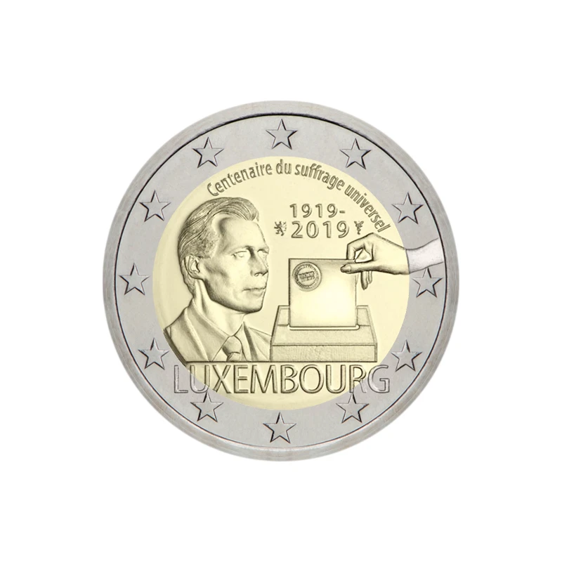 Luxemburgo 2019 – Sufrágio Universal – 2€280:333