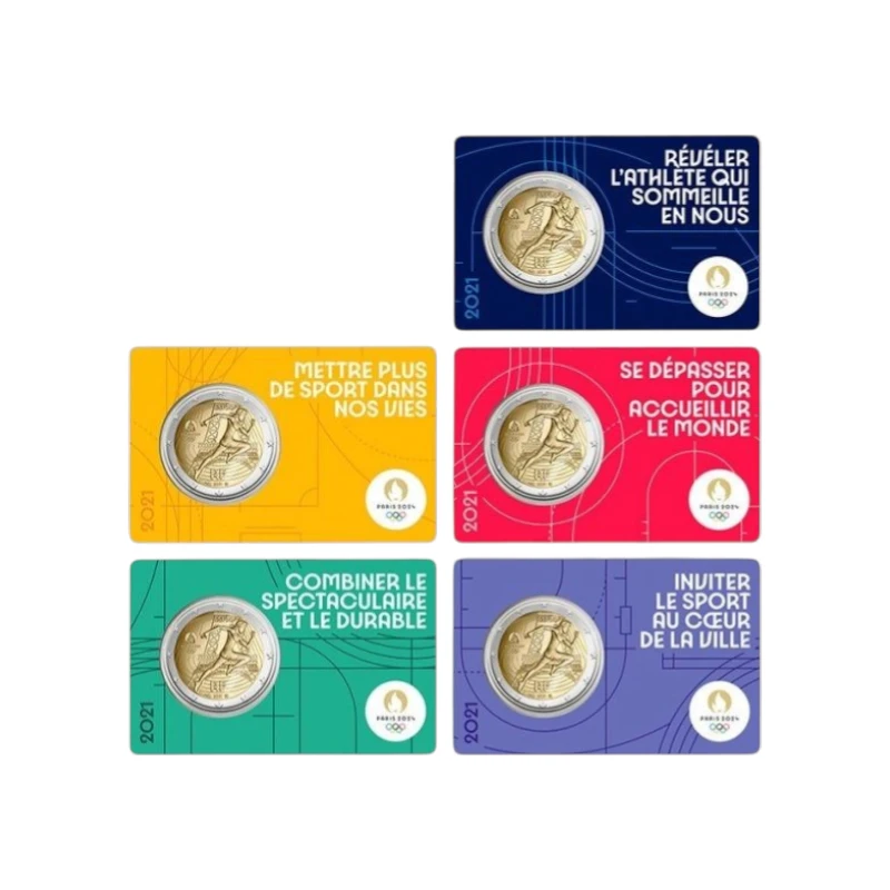 Franca 2021 – JO – 5x PACK – 2€ BU