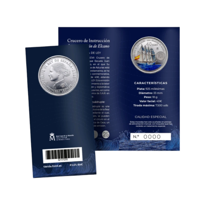 Espanha 2025 – Elcano & Leonor – 40€ 