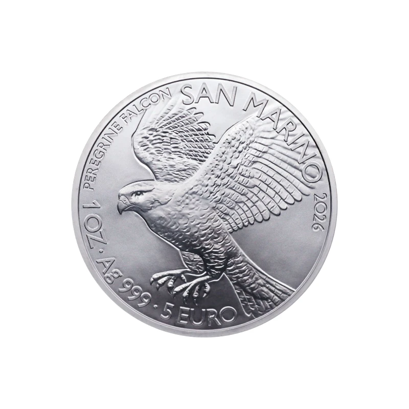 San Marino 2026 – Falcão‑Peregrino – 5€