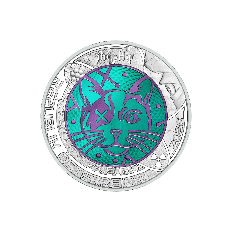 Áustria 2026 - Física Quântica  - 25€ Ag/Nióbium
