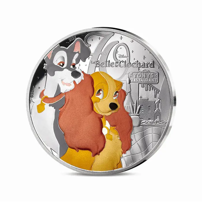 França 2025 – Disney A Dama  –10€ Proof
