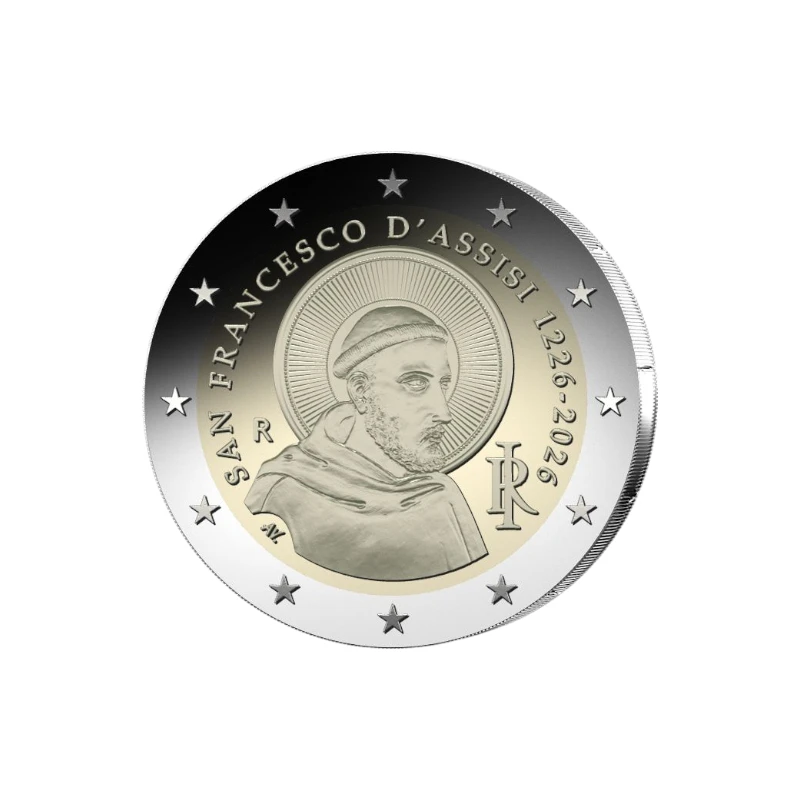 [PRE]Itália 2026 – Francisco de Assis – 2€ Proof