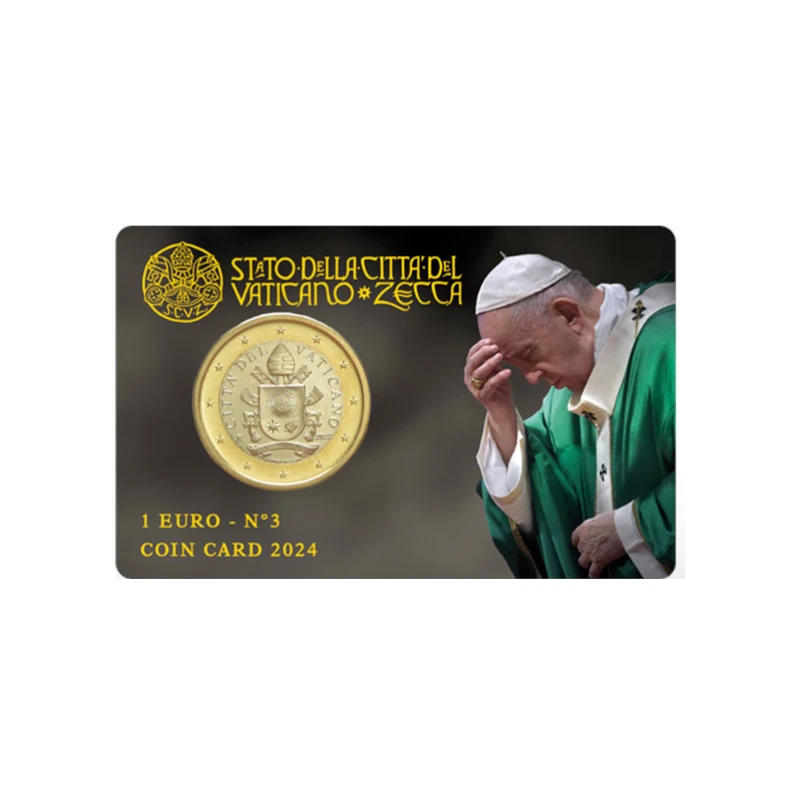 Vaticano 2024 - Coincard 1€ - Nº3