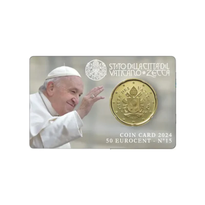 Vaticano 2024 - Coincard 0.50€ - Nº15