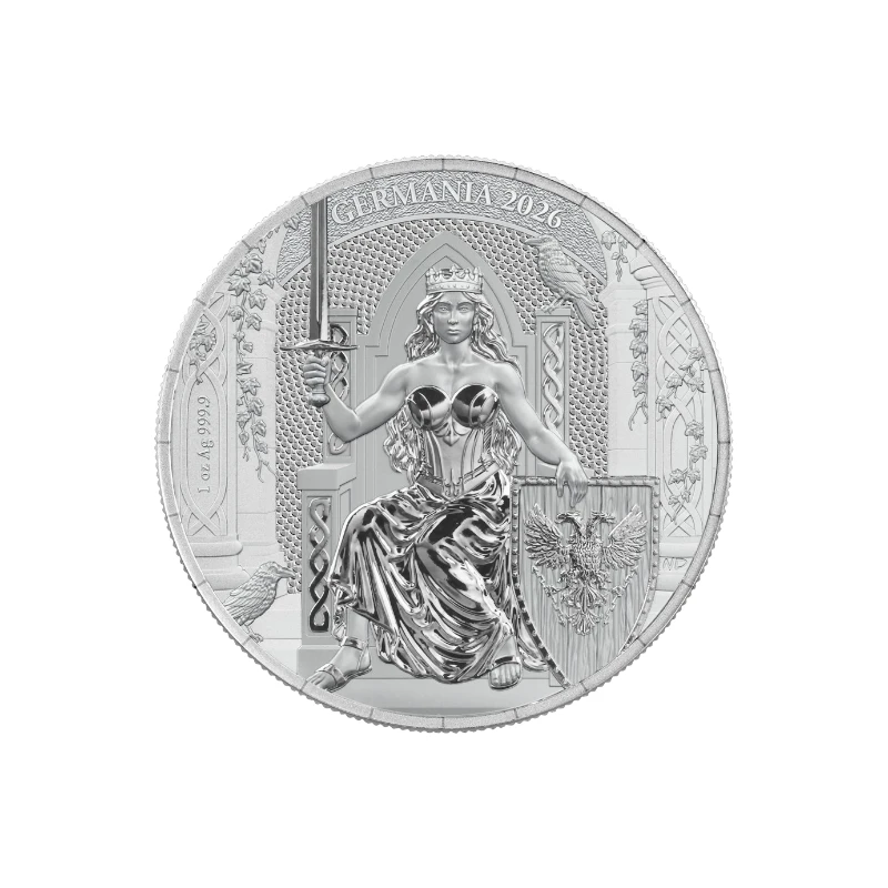 Germania Mint 2026 – Rainha no trono – 1 oz BU