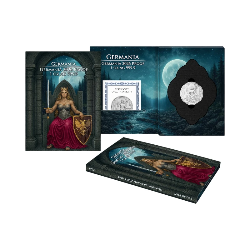 Germania Mint 2026 – Rainha no trono – 1 oz Proof