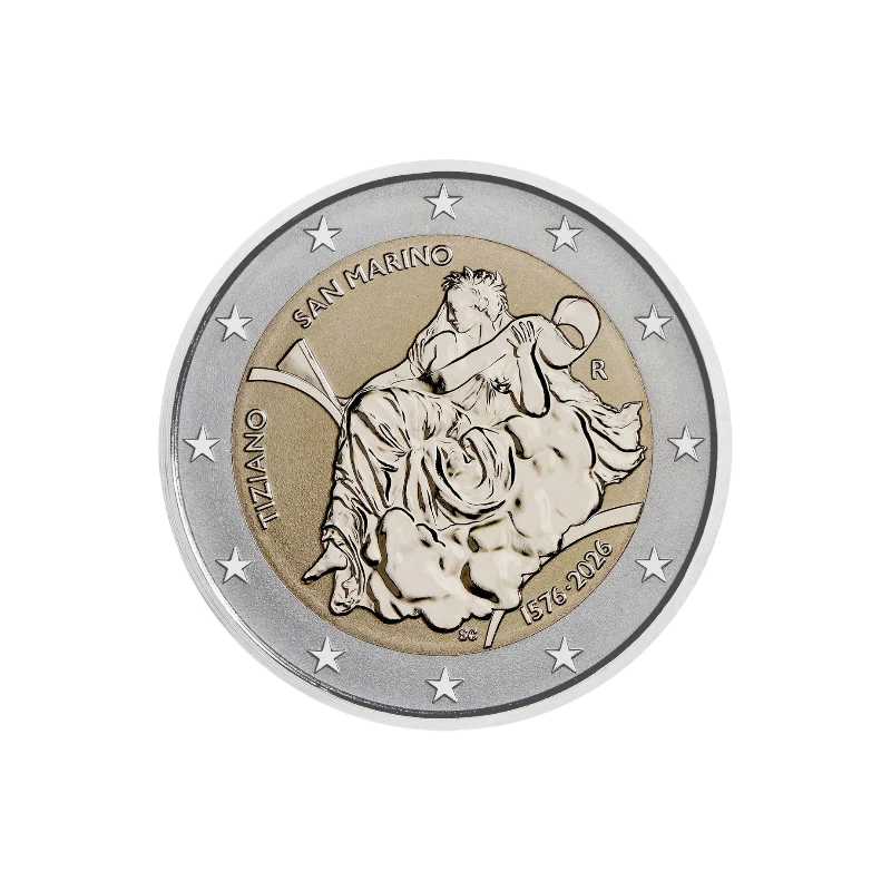 San Marino 2026 – Tiziano – 2€ Reverse Proof